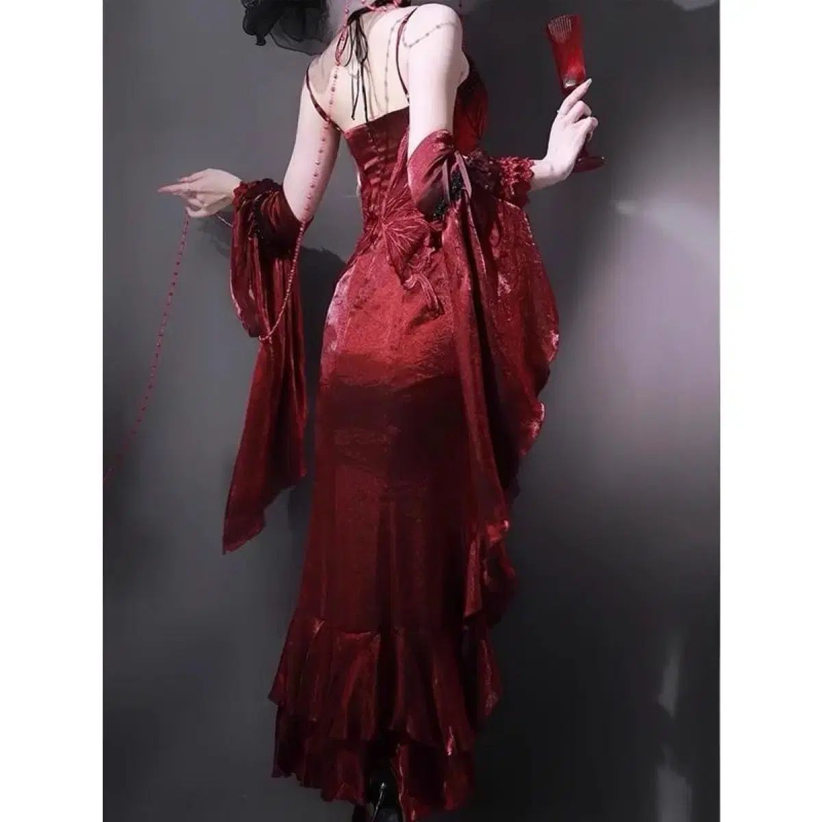 ロリータ ローズ ノースリーブ ONE PIECE マーメイド 3 COLOR