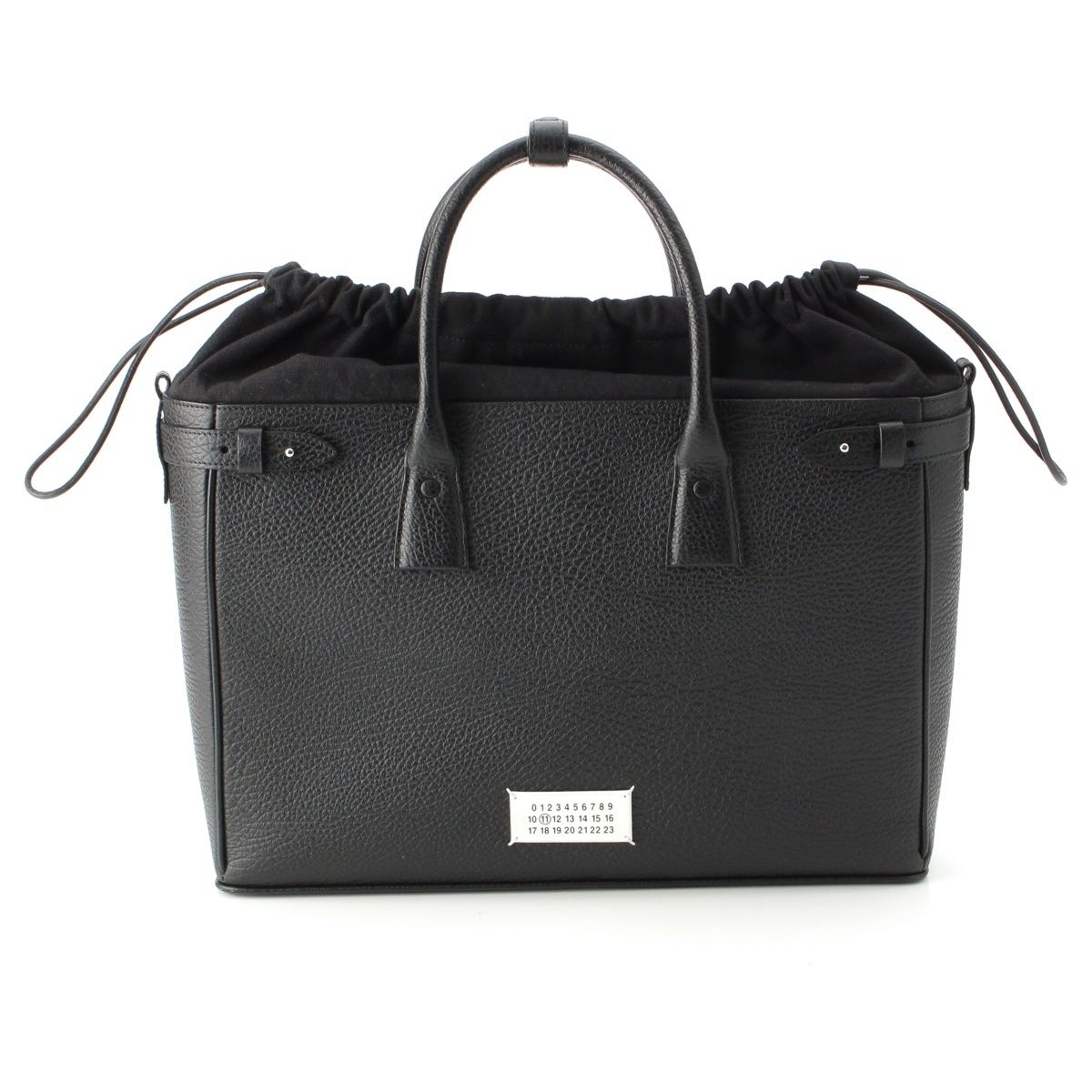 メゾンマルジェラ 23年 5AC レザー ハンドバッグ 2way ショルダー SB1WD0001 ブラック