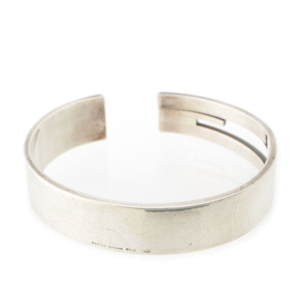 グッチ 925 ブランデッドG バングル シルバー 67.5g