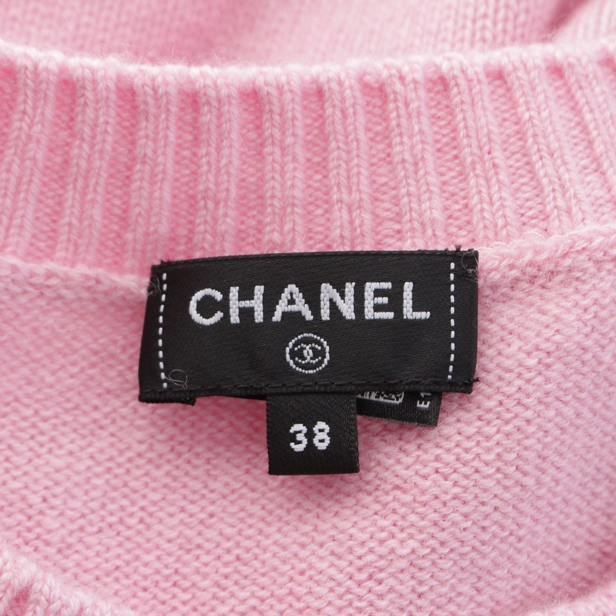 シャネル 24A カシミヤ ココマーク ターンロック クルーネック