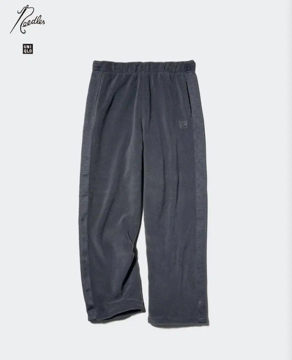 L ユニクロ ニードルズ パンツ ダークグレー