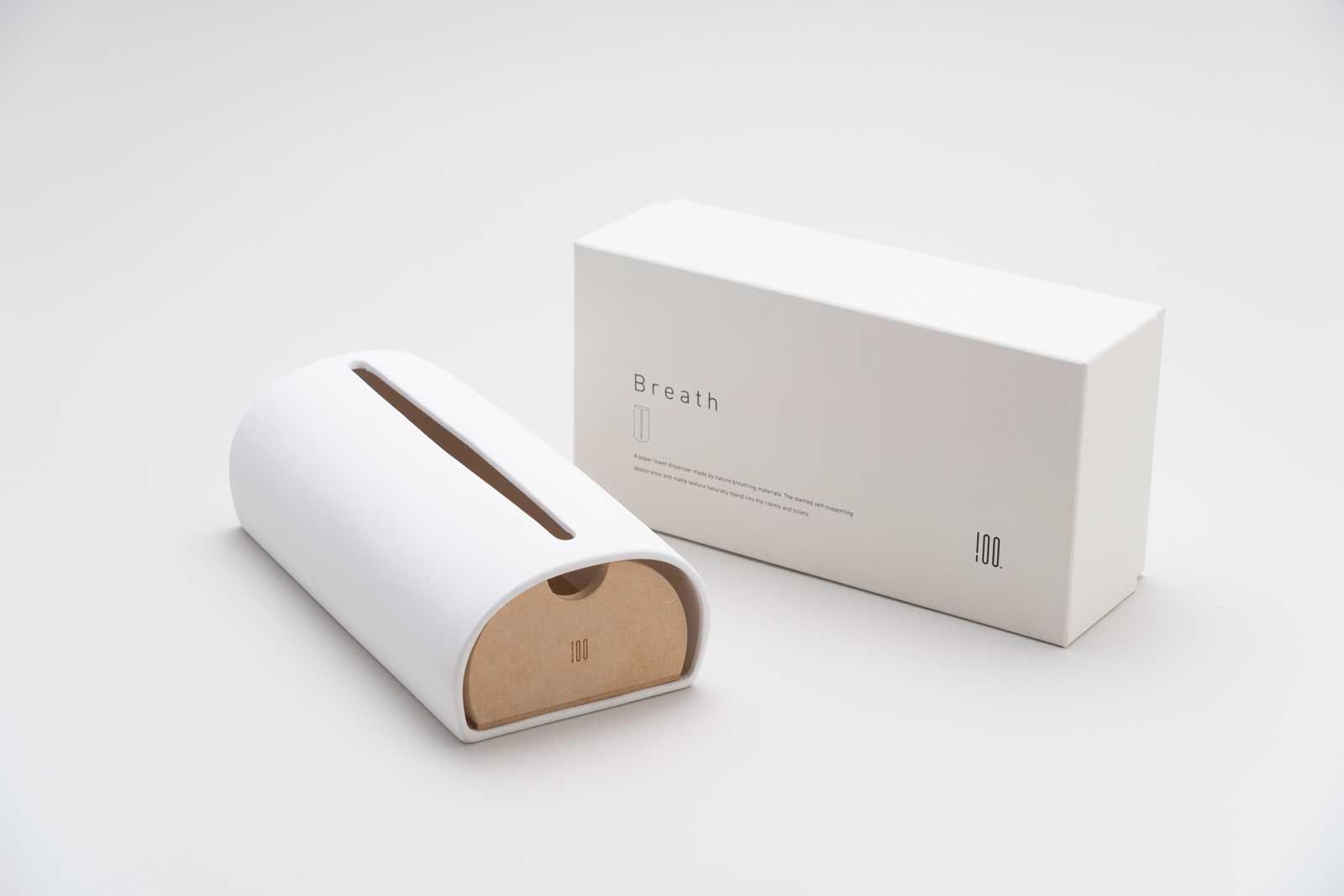 ペーパータオルケース 100percent BREATH 100パーセント ペーパータオルボックス ブレス 漆喰 ホワイト SPORTUS 沖縄