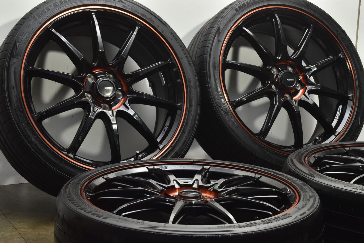 交換用に Gスピード 18 in 7 J 48 PCD 100 インペリアル エコスポーツ2 215 40 R 86 カローラツーリング BRZ インプレッサ レガシィ