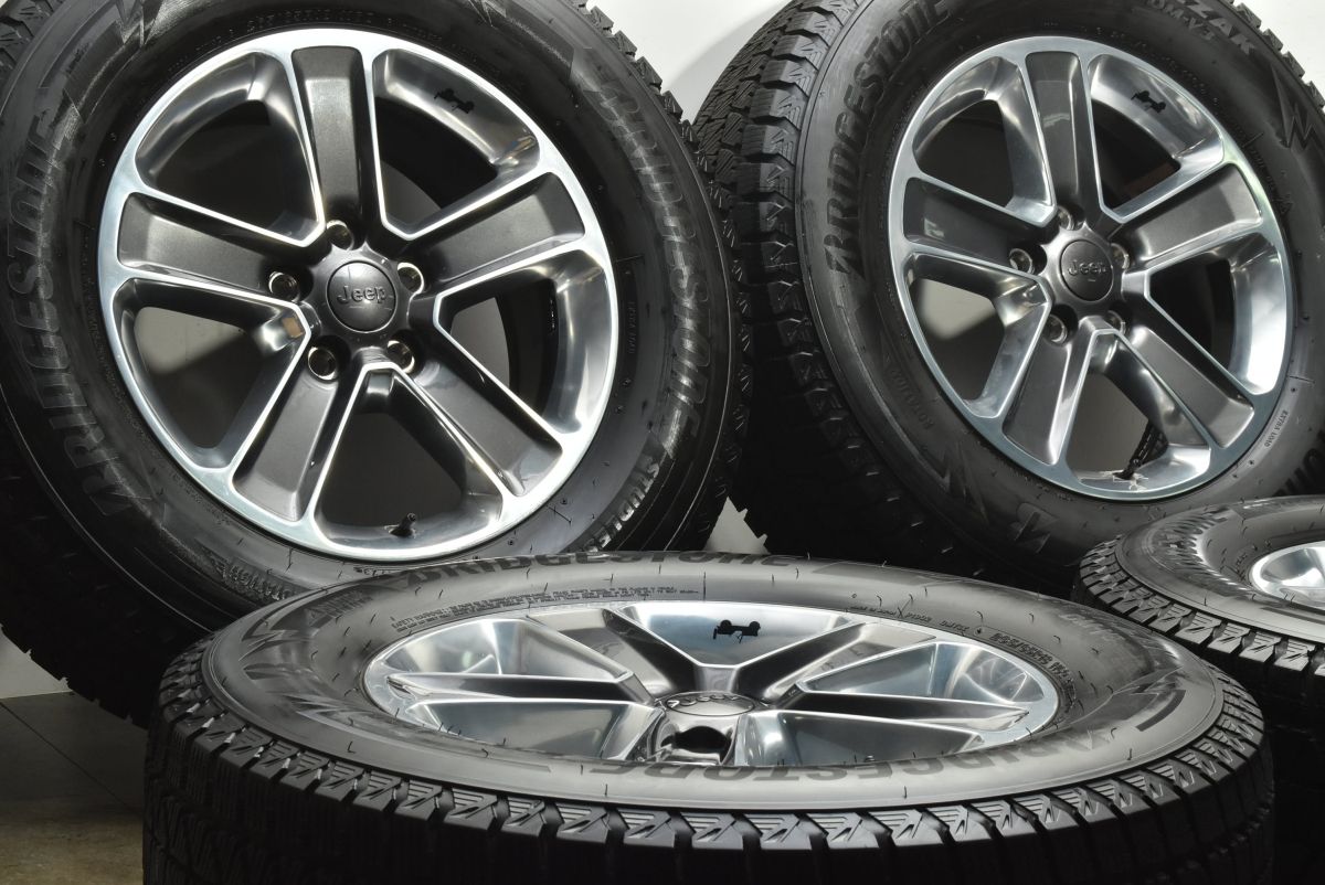 バリ溝 ジープ JL ラングラー サハラ 18 in 7 5 J 44 45 PCD 127 ブリヂストン ブリザック DM V 3 265 65 R 品番 可