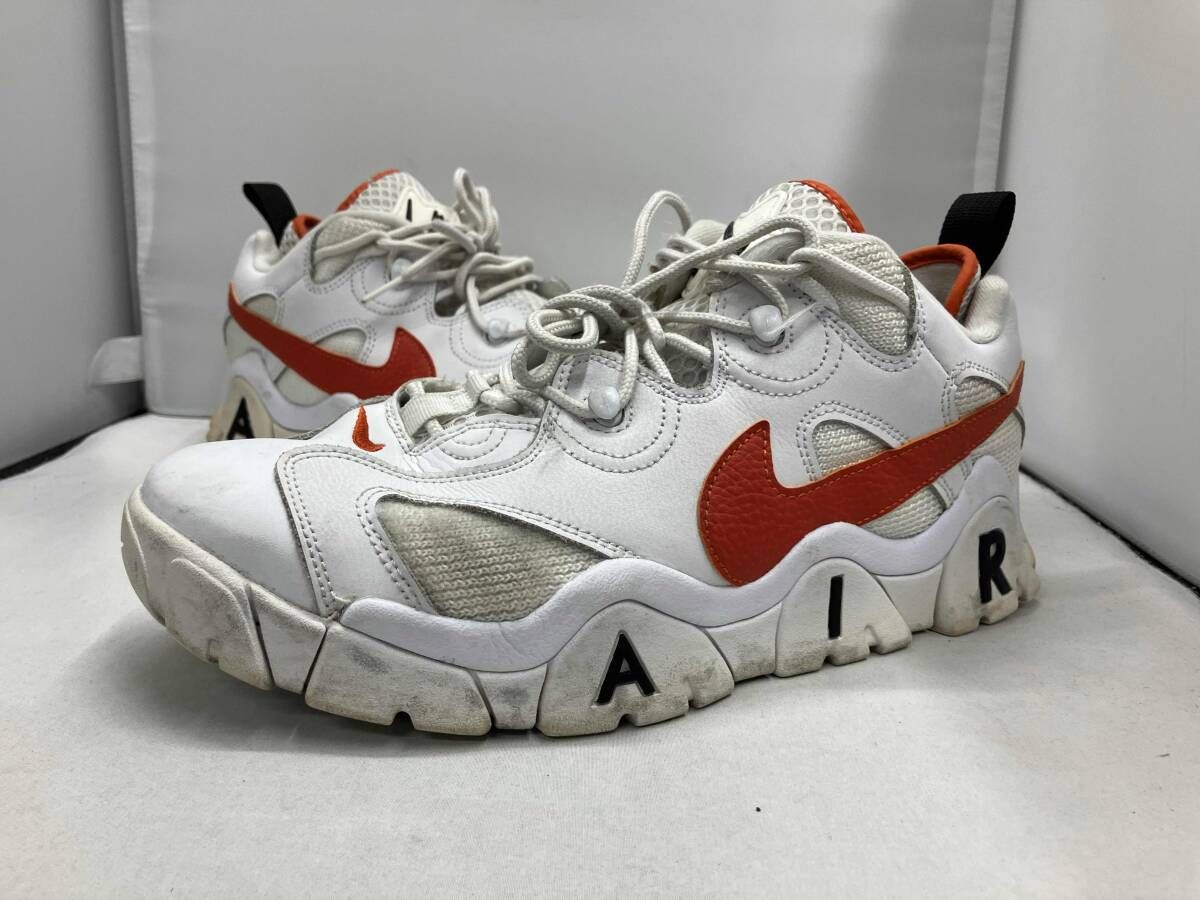 NIKE ナイキ AIR BARRAGE LOW EMB RUCKER PARK エアバラージ ロー ラッカーパーク CJ5395 100 28cm ホワイト オレンジ
