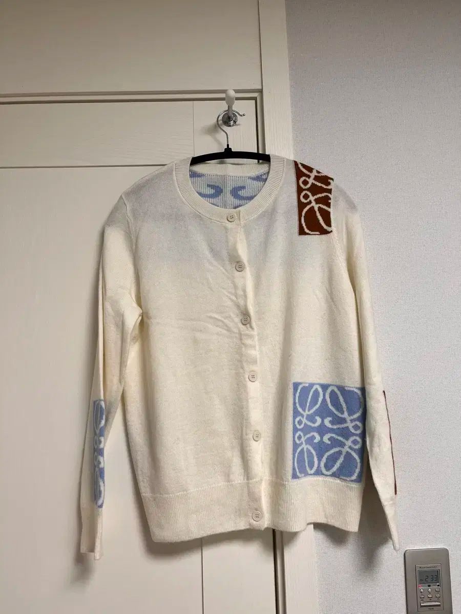 カーディガン カシミアブレンド アイボリー