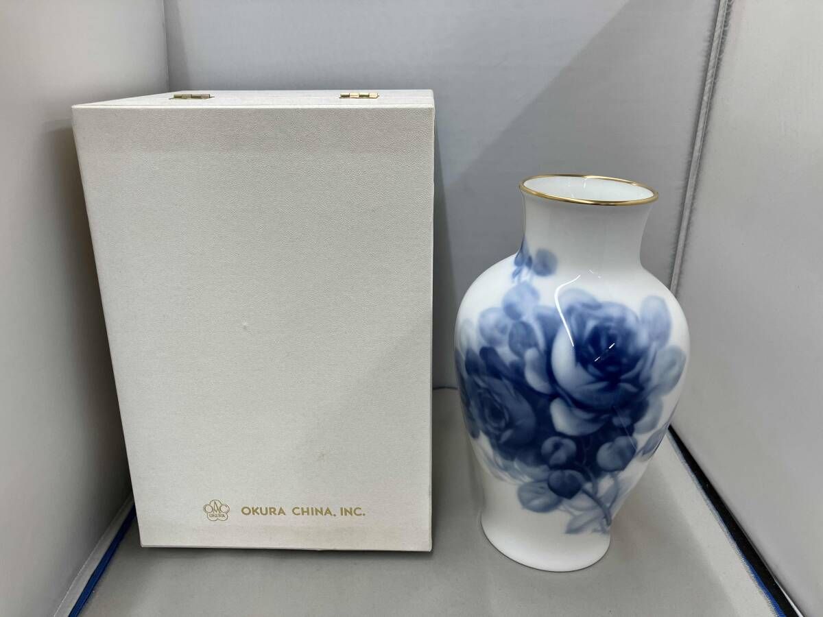 (新品未使用)大倉陶園大花瓶 大倉陶園 花瓶 箱あり - メルカリ