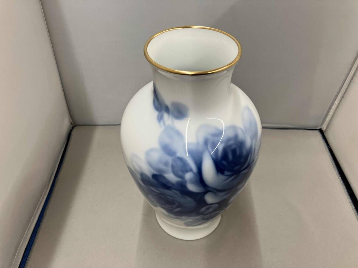 (新品未使用)大倉陶園大花瓶 大倉陶園 花瓶 箱あり - メルカリ