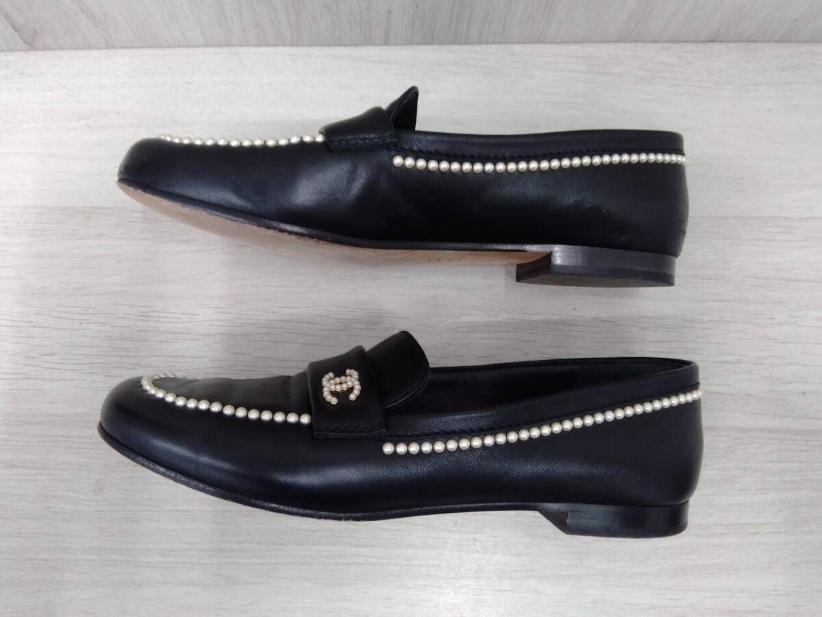 シャネル CHANEL ローファー 靴 約23cm 36C 黒 保存袋付 - メルカリ