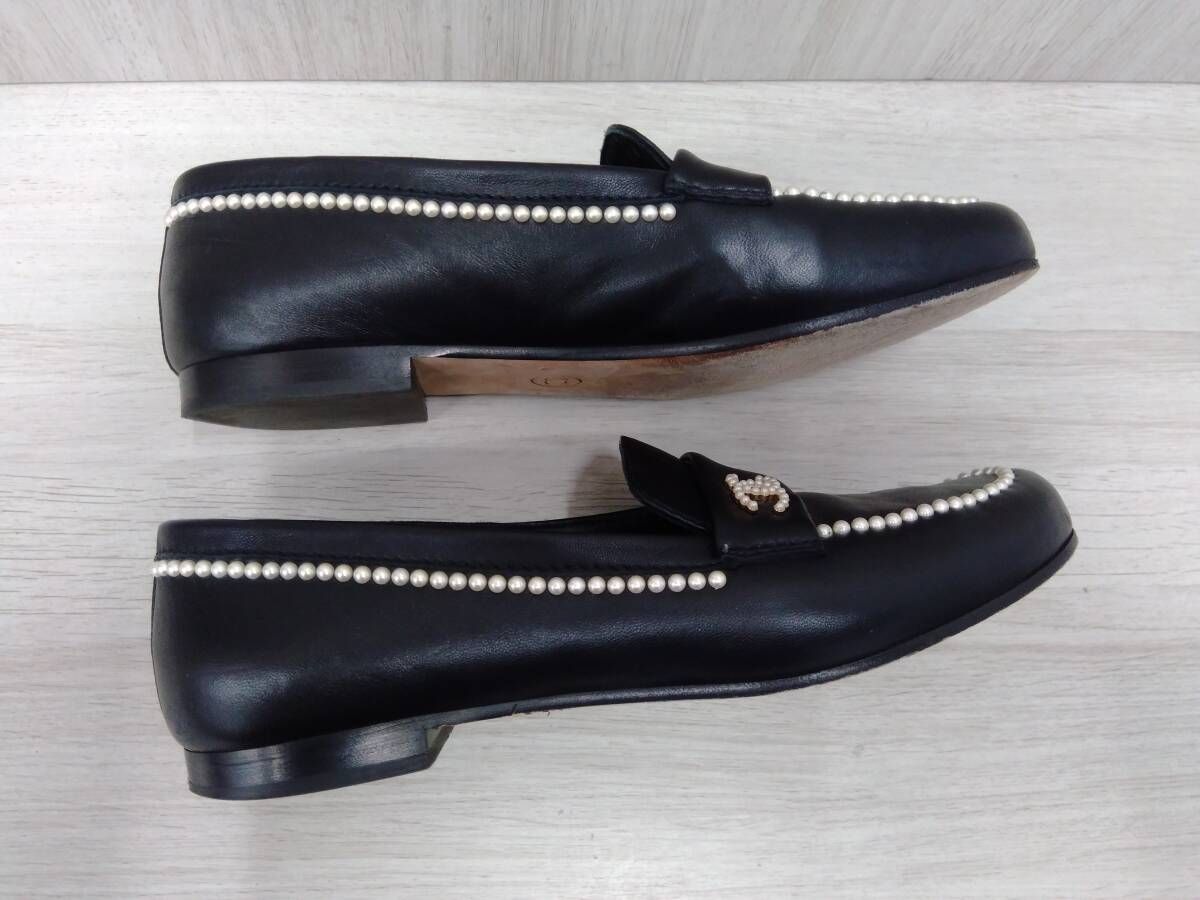 シャネル CHANEL ローファー 靴 約23cm 36C 黒 保存袋付 - メルカリ