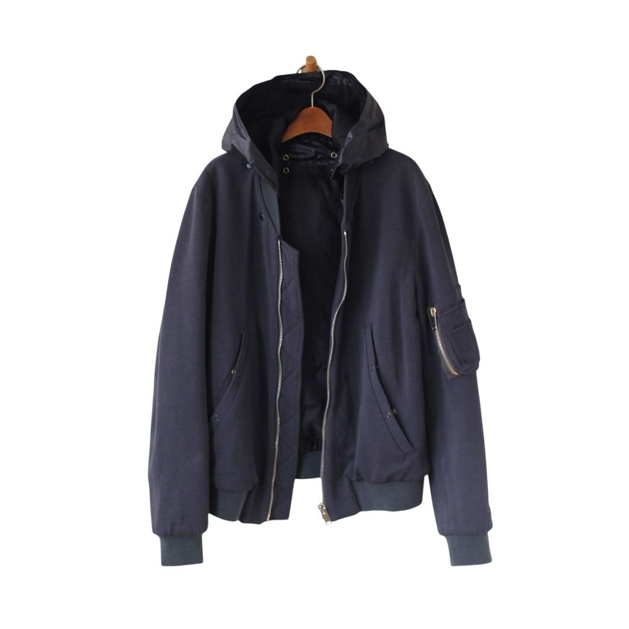 PAUL SMITH ポールスミス 15AW ジャケット MA-1 with liner フード内蔵