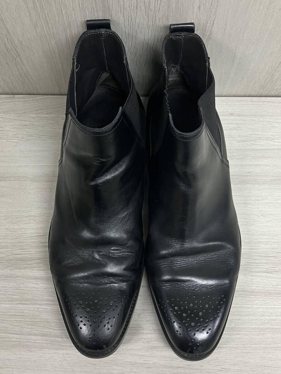 MAGNANNI 20155 マグナーニ サイドゴアブーツ デッキシューズ デザインブーツ レザー メンズ 27.5cm ブラック