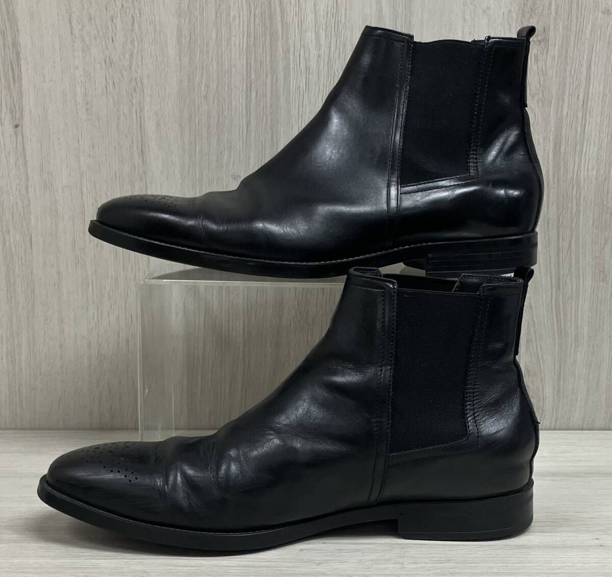 未使用 MAGNANNI マグナーニ サイドゴアブーツ 43 ブラック 27cm 未