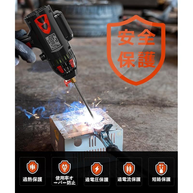 GZ GUOZHI 溶接機 100 v アーク溶接機 130 A ハンドヘルド溶接機 インバーター直流 家庭用 日本語説明書付き 小型 軽量 向け ARC-130 0