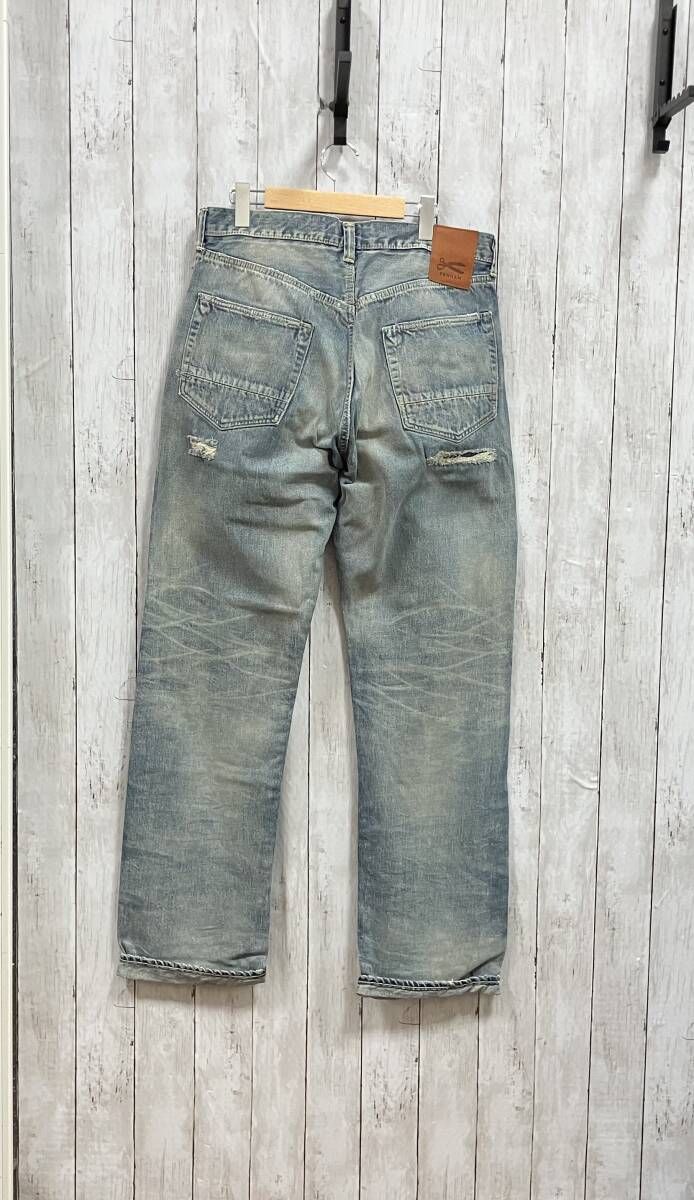 DENHAM デンハム EASTWIDER MIJ HFBRP MADE IN JAPAN DENIM ライトブルー Vintage加工 01-22-09-11-070 W36 XL デニム ジーンズ