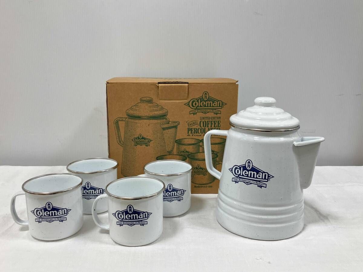 Coleman エナメル パーコレーター-4マグセット