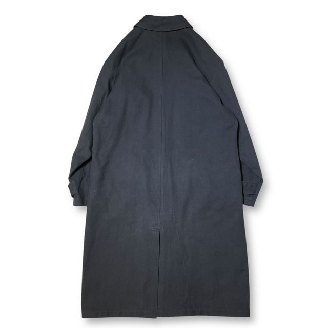 22AW YOHJI YAMAMOTO POUR HOMME ウールコットンステン コート 3 ブラック HE-C44-538 ヨウジヤマモトプールオム