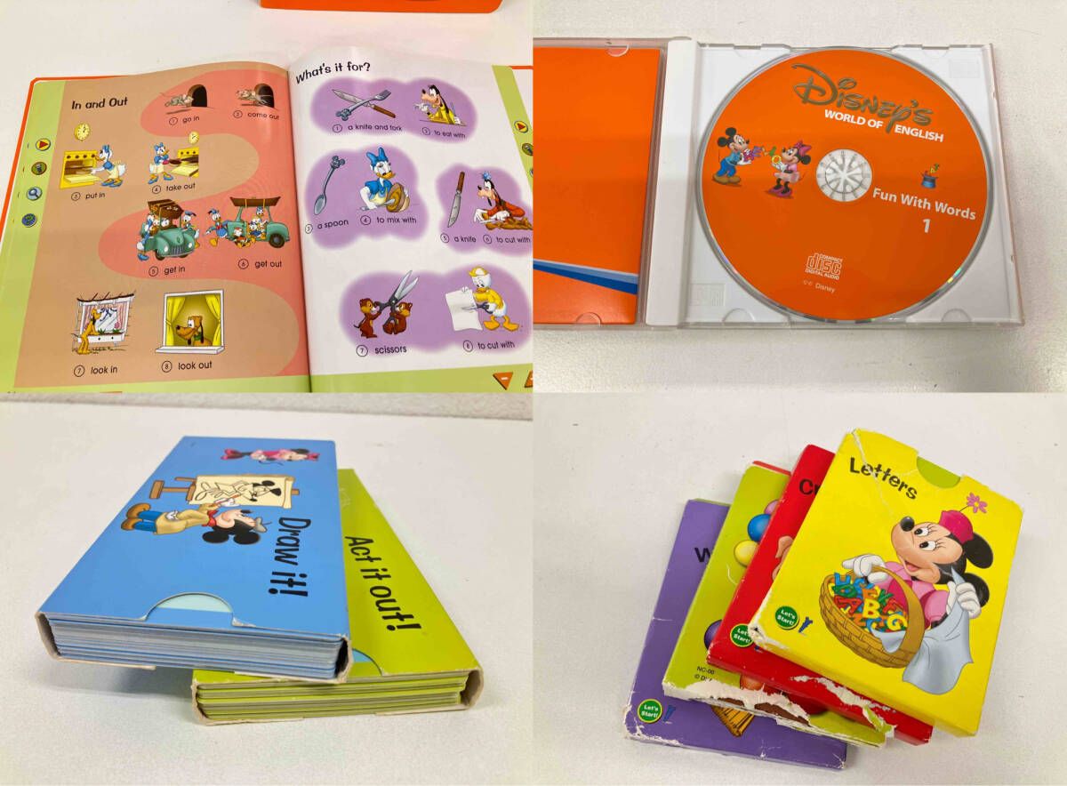 ジャンク 【ジャンク】 Disney World Of English ディズニー英語 教材
