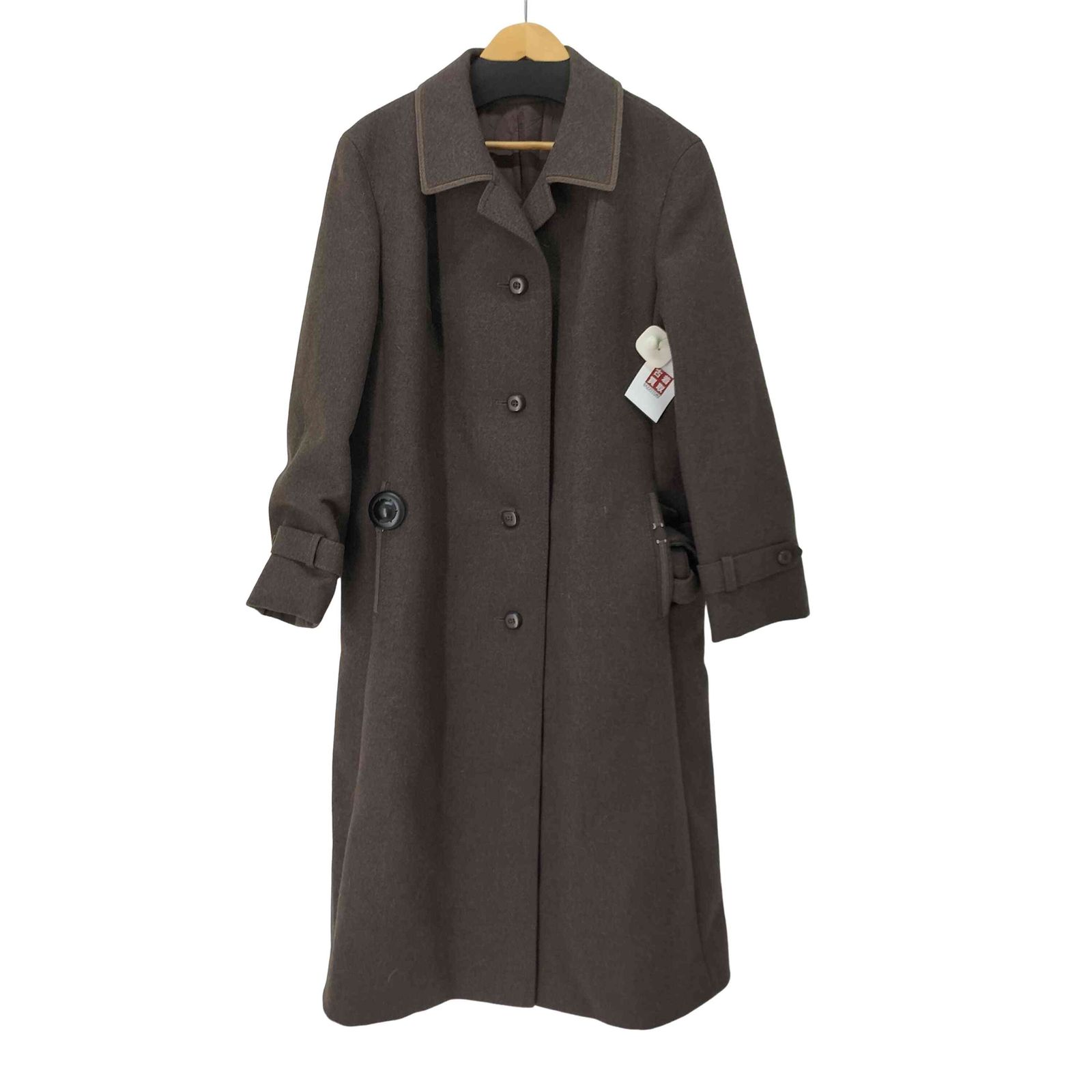 ユーズドフルギ 古着 70s karner modell ウール スーパーロングチェスターコート レディース 表記無