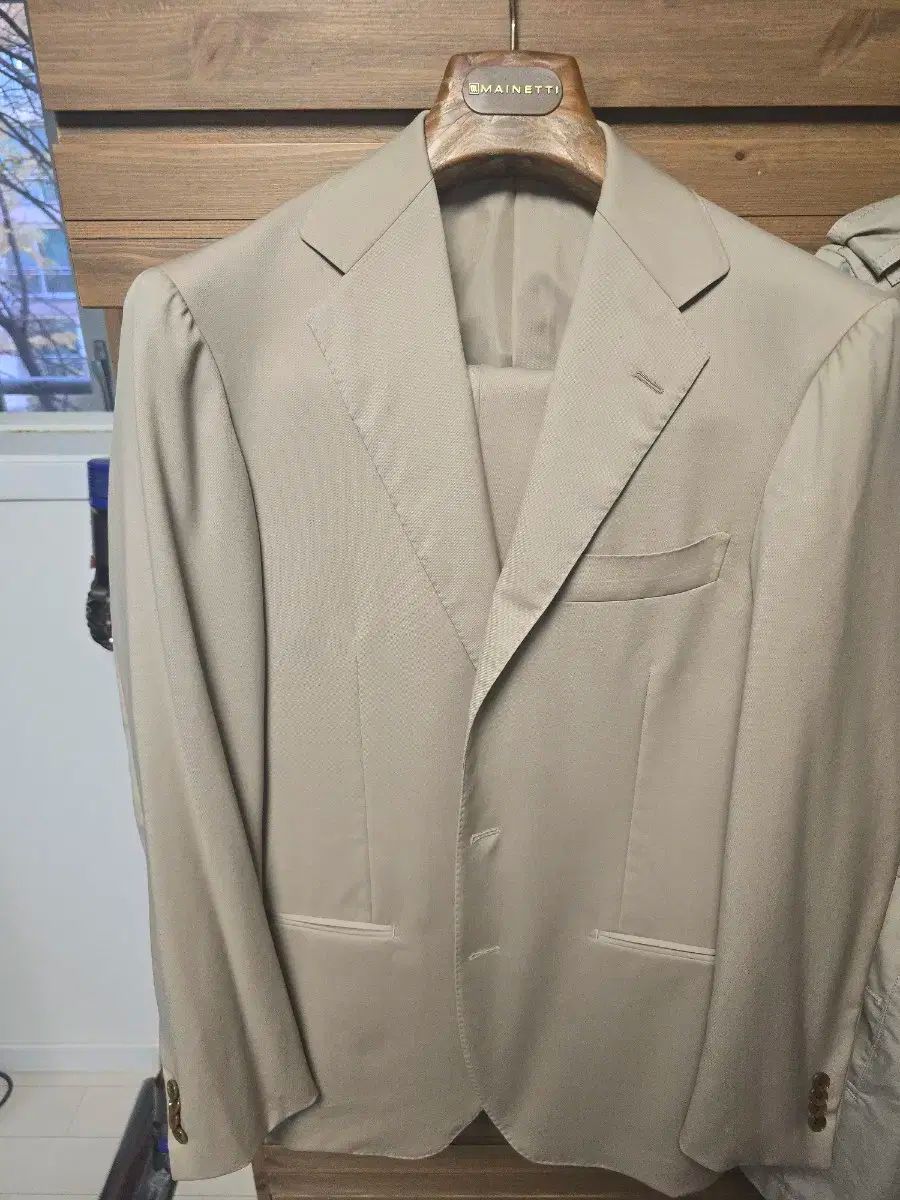 リングジャケット カノーニコ ベージュ スーツ 48 50