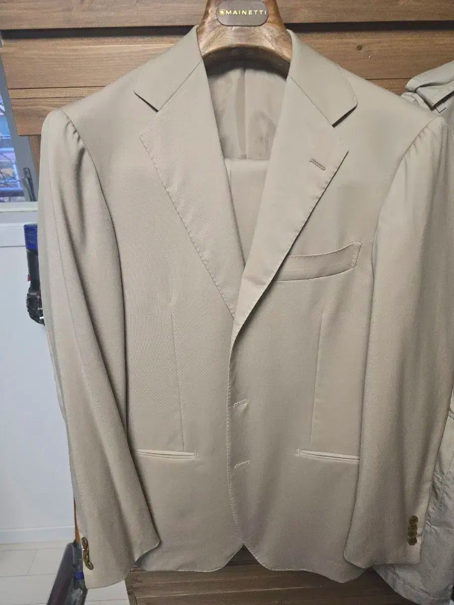 リングジャケット カノーニコ ベージュ スーツ 48 50