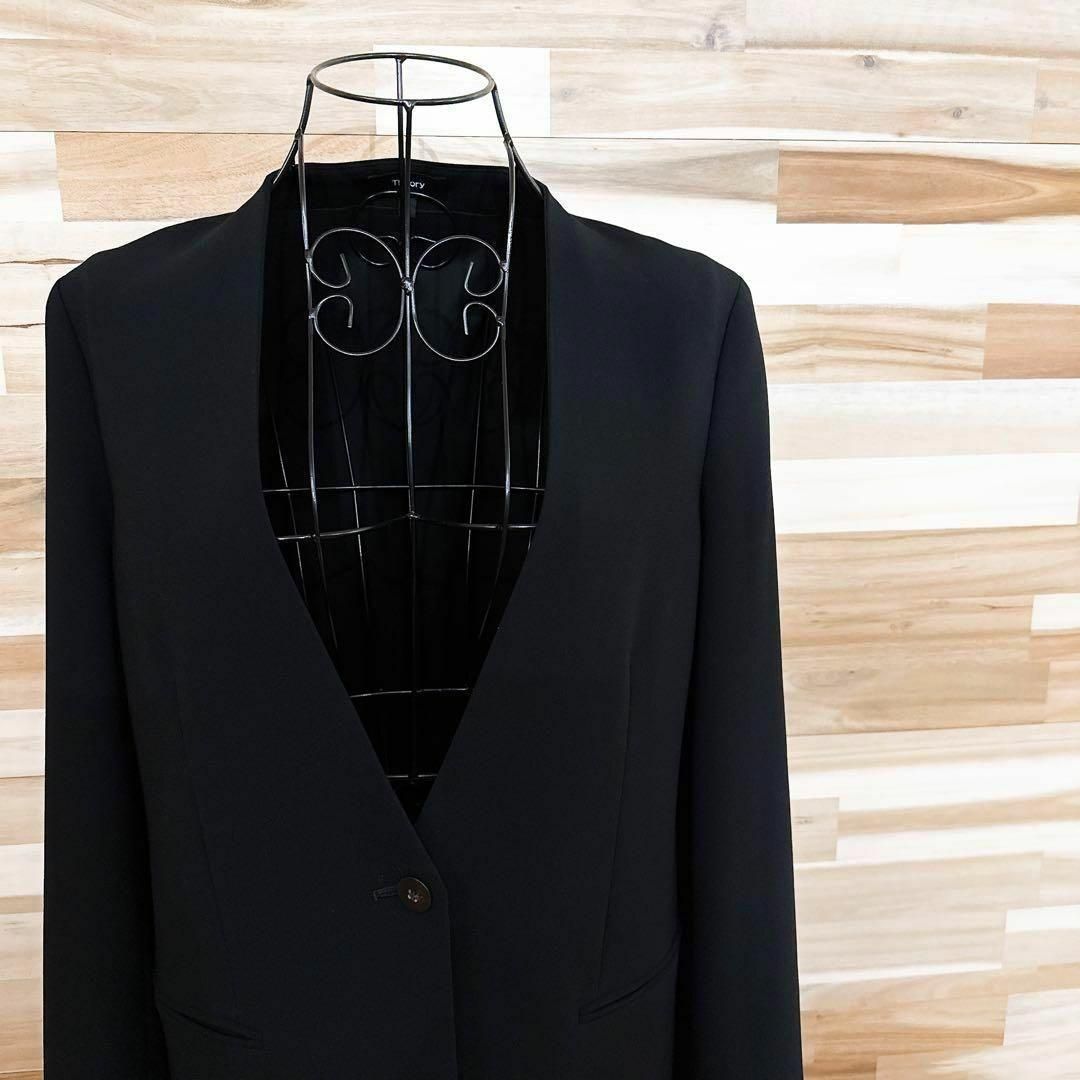 セオリー バック シャーリング ノー ジャケット ビジネス黒ブラック