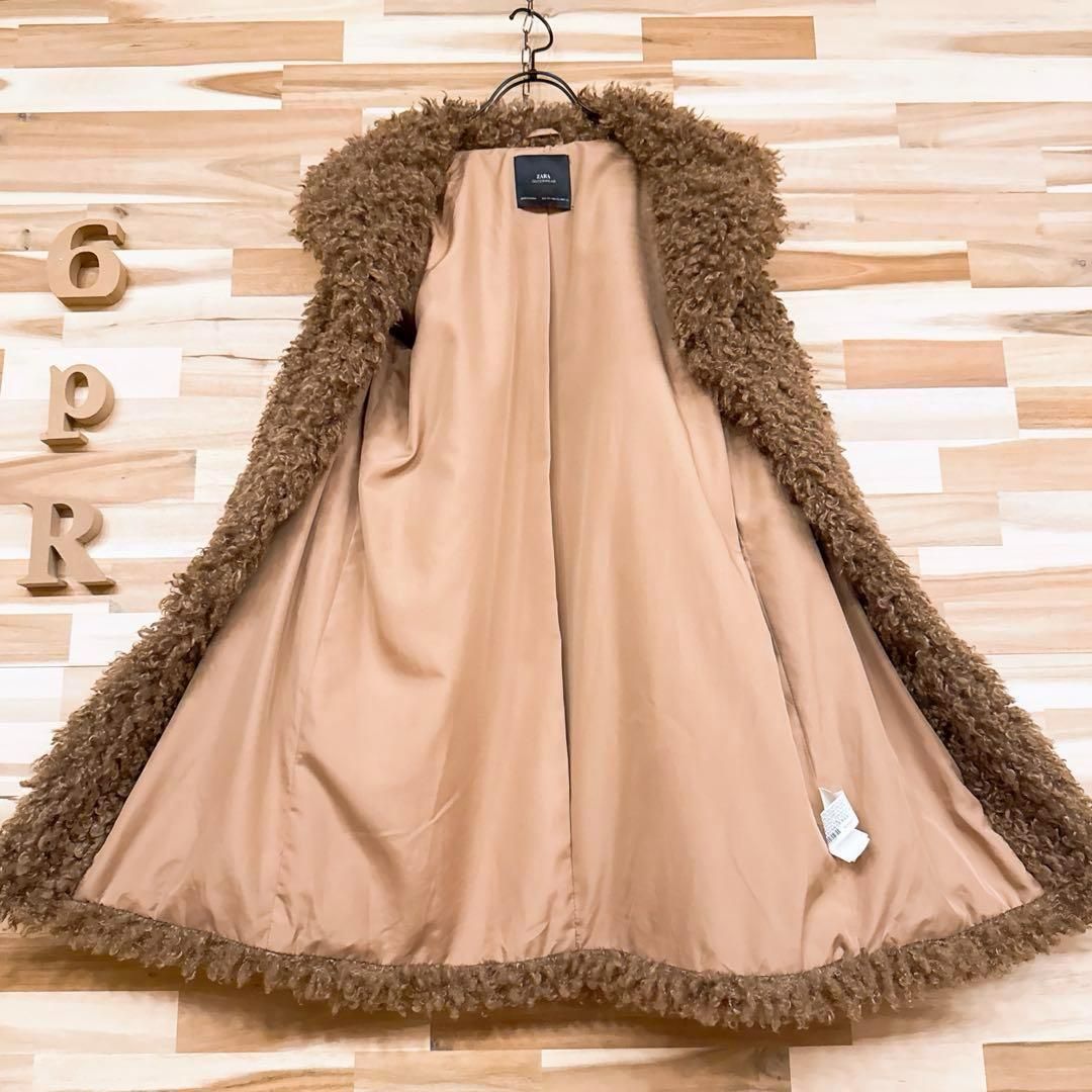 ZARAザラ フェイクボアジャケット コート ZARA ザラ フェイク