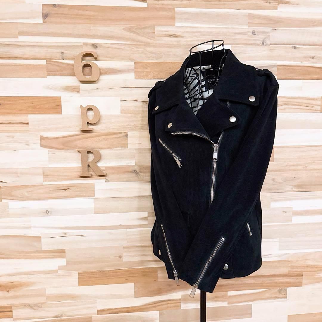 ダブル クロージング ダブルライダース ジャケット 内側アニマル 黒