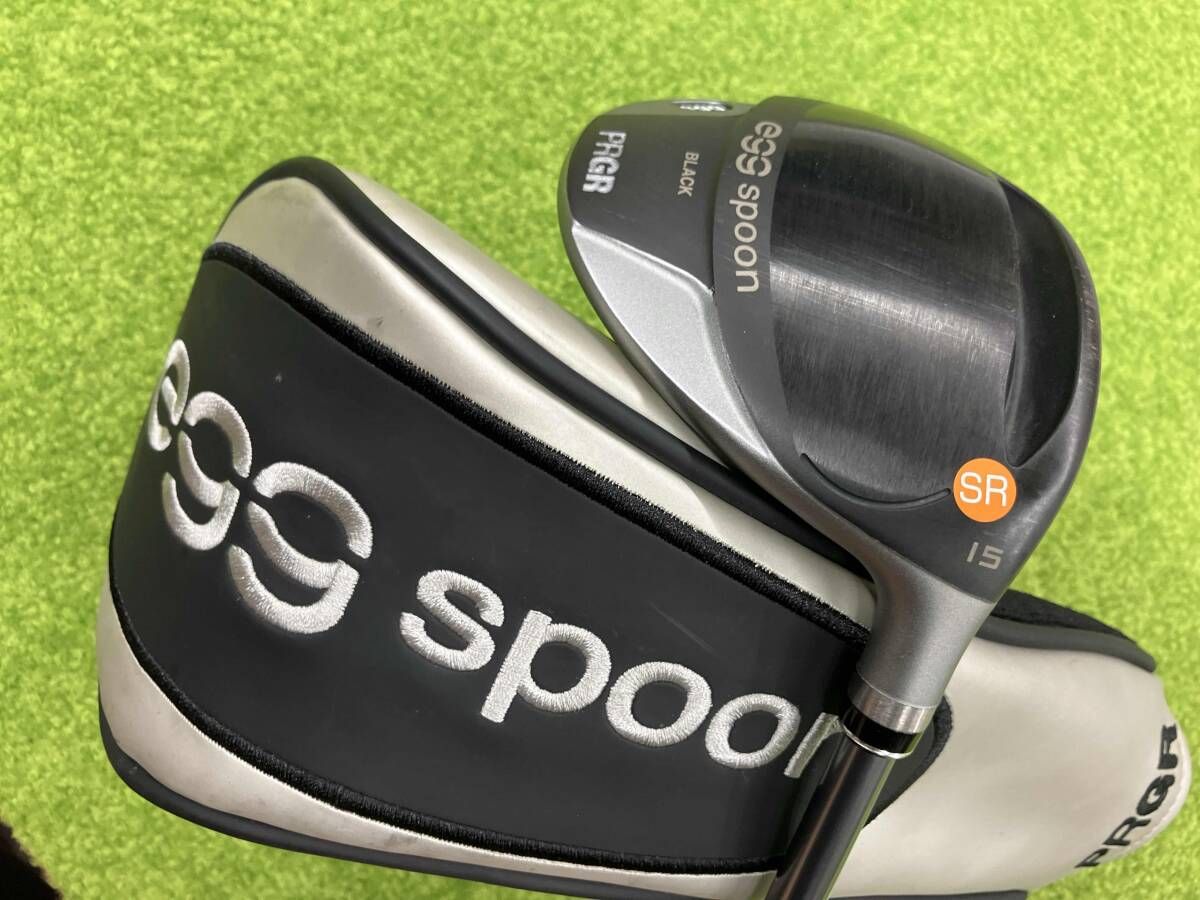 プロギア PRGR フェアウェイ egg spoon black 15度 Diamana MITSUBISHI CHEMICAL フレックスSR ヘッドカバー付き