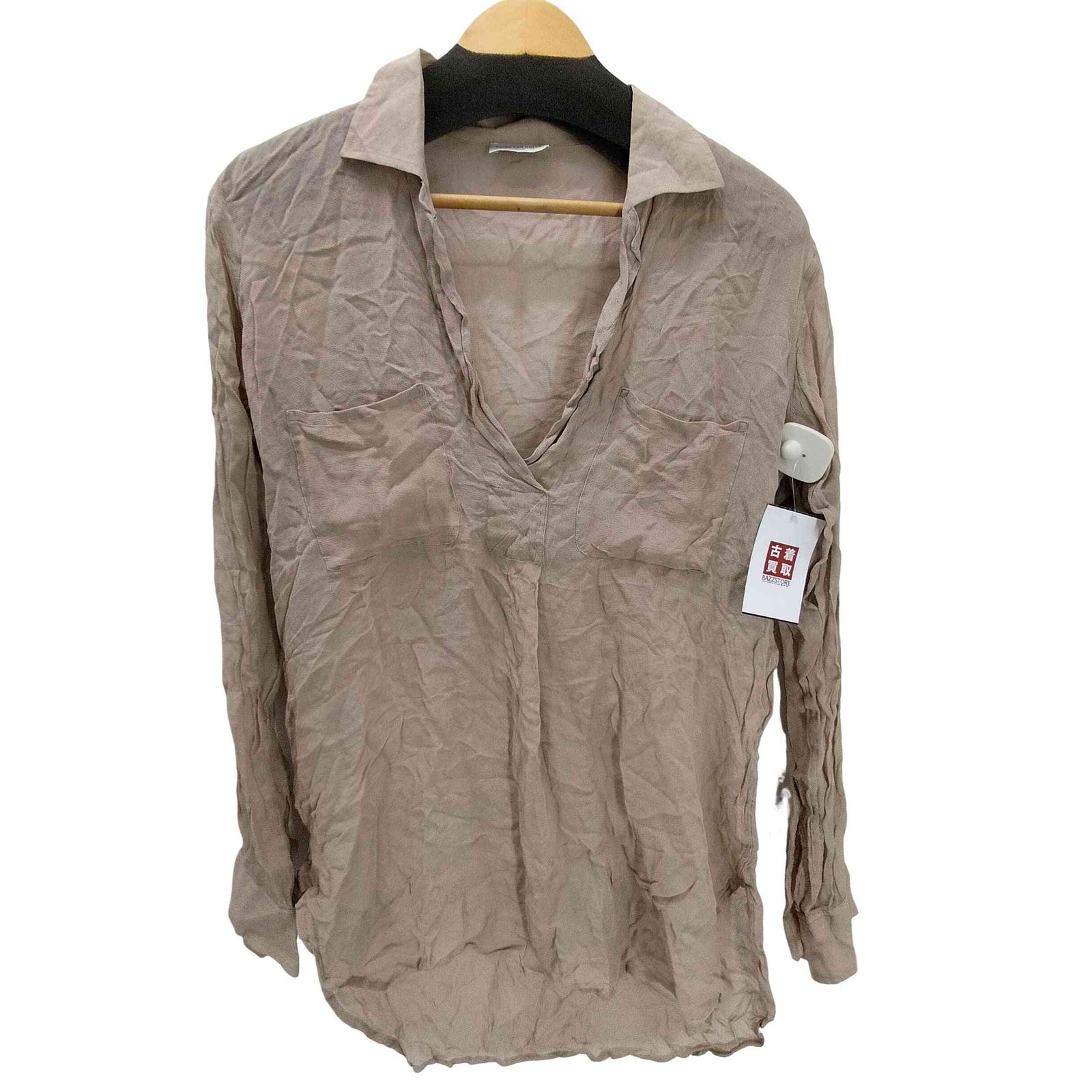 ドリスヴァンノッテン DRIES VAN NOTEN レーヨン スキッパー シアー シャツ ブラウス レディース import S