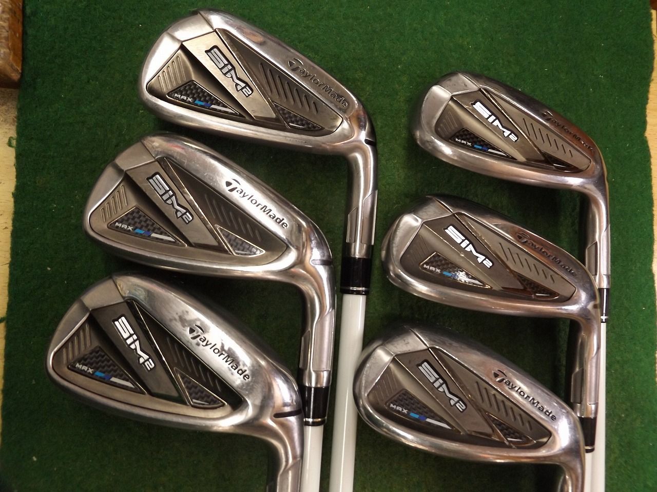 4928 SIM2 MAX LA 7-PW AW SW 純正カーボン L テーラーメイド シム2マックス レディス アイアンセット ゴルフクラブ .990691