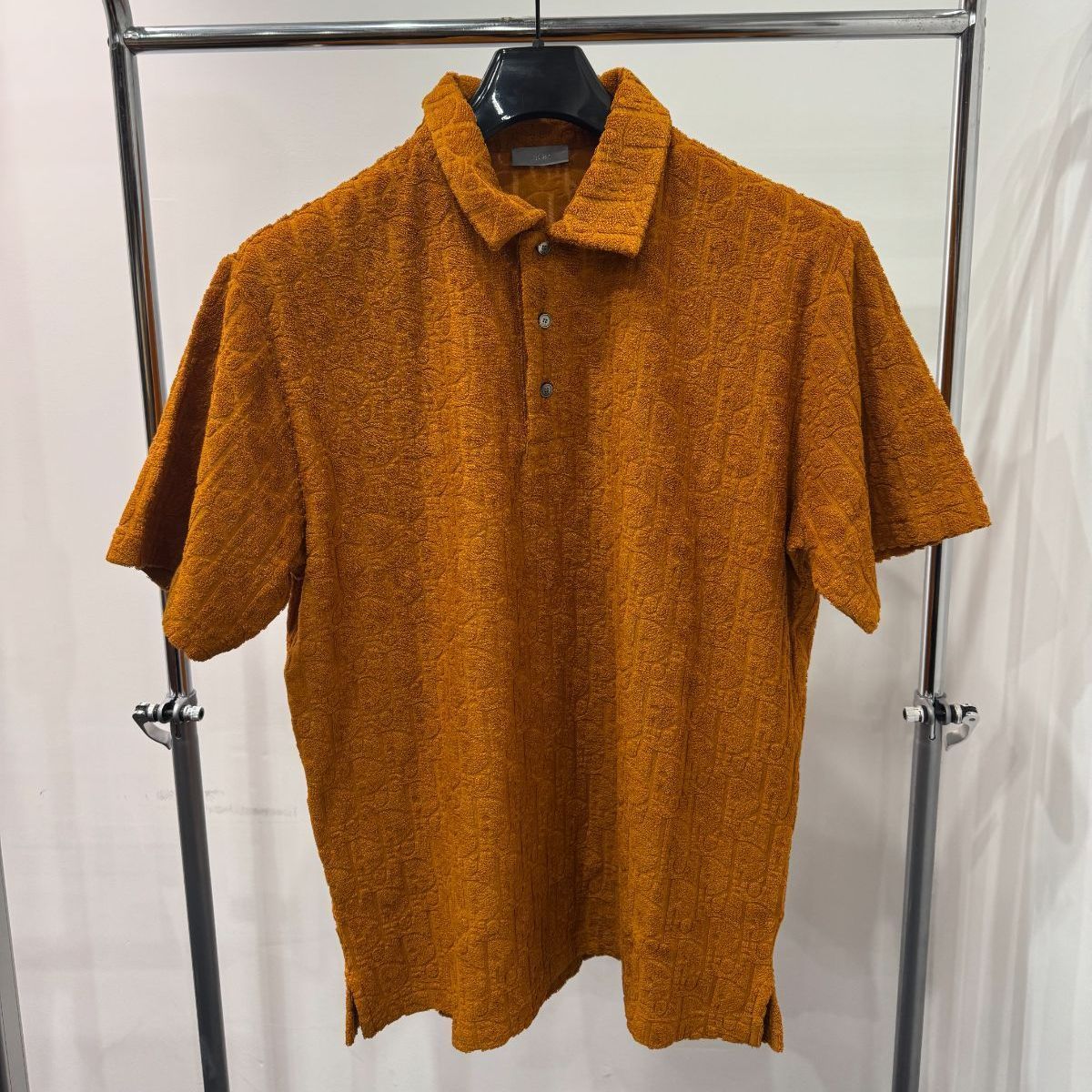 Dior DIOR オブリーク総柄 ポロカットソー パイル地 L トップス D25073168