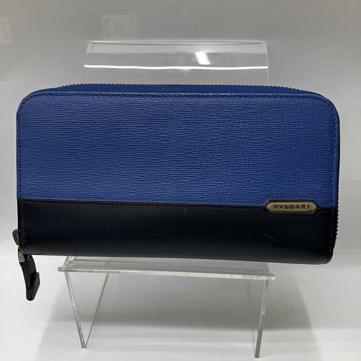 BVLGARI ブルガリ セルペンティスカリエマン FG-E19-288604 長財布 ラウンドジップ ブルー