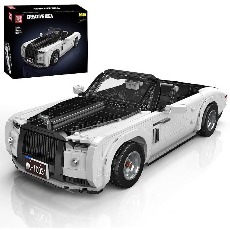 Mould King 10031 MOC技術スポーツカーモデル積み木セット 創意スポーツカーオープンカークランプブロックセット スーパースポーツカー愛好家に適した自動車モデル積み木おもちゃセット 1603 件