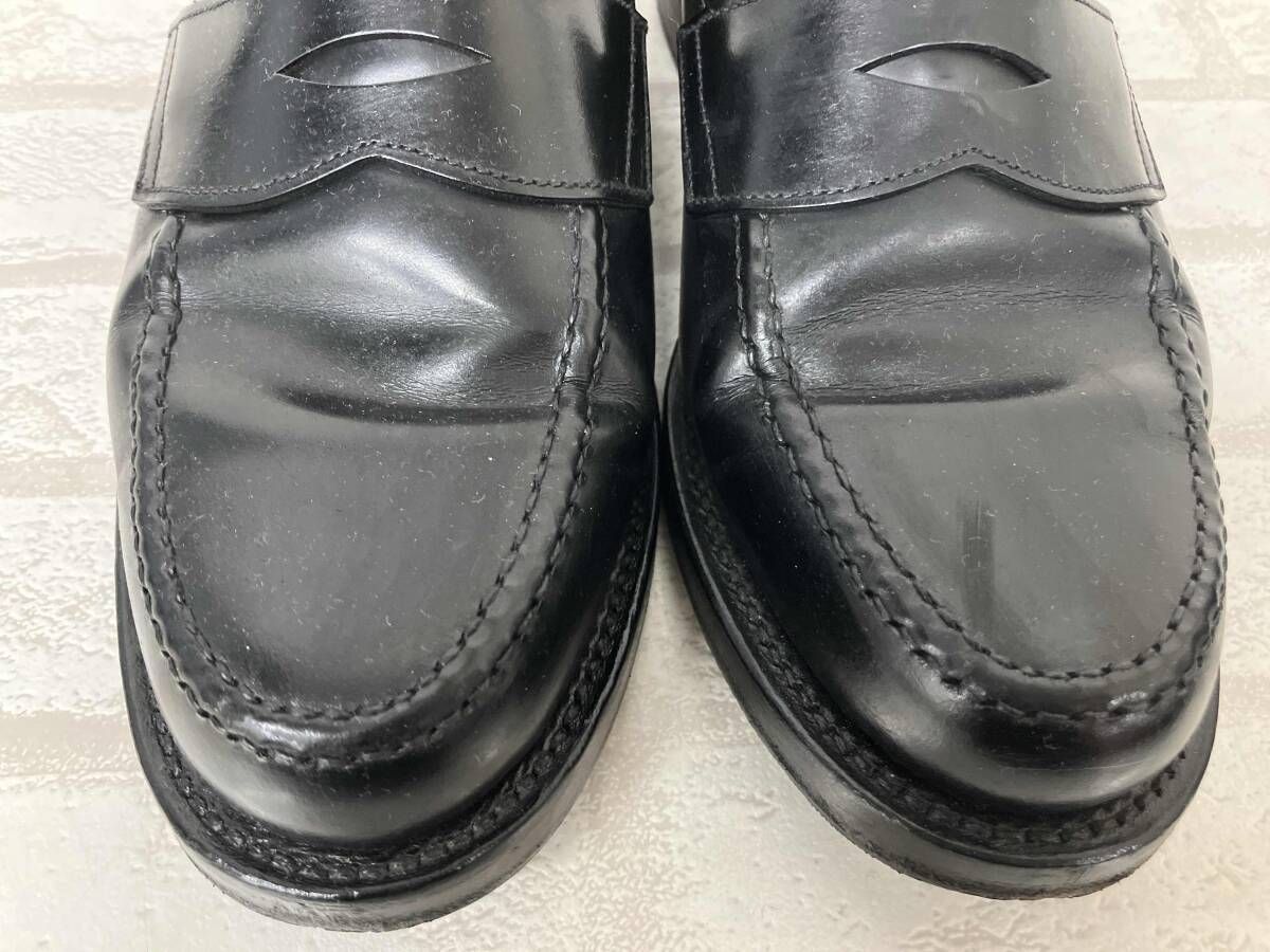 GENTIQUE PENNY LOAFER Black COIN LOAFER Shinzone別注 50198 18235