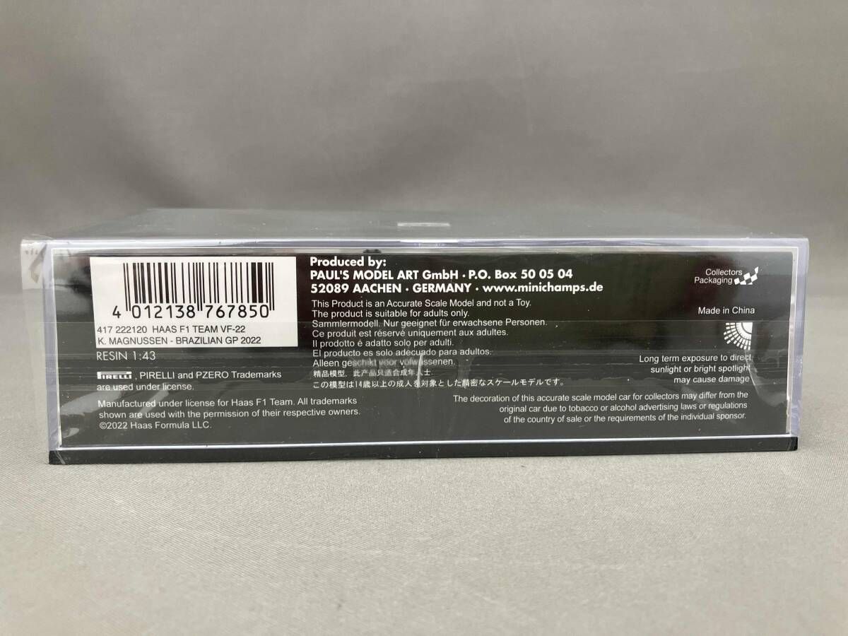 MINICHAMPS 1/43 ハｰス F1 TEAM VF-22 ケビン・マグヌッセン ブラジル