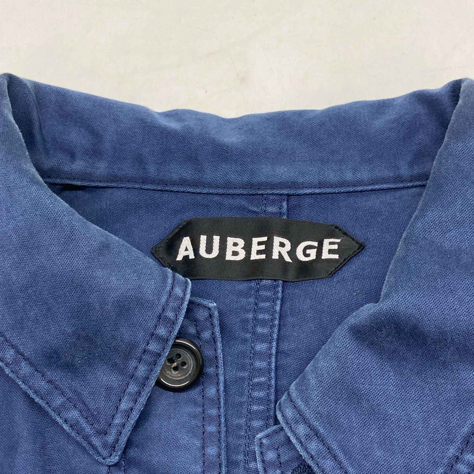 AUBERGE オーベルジュ パッチワークカバーオール 青 40 モールスキン