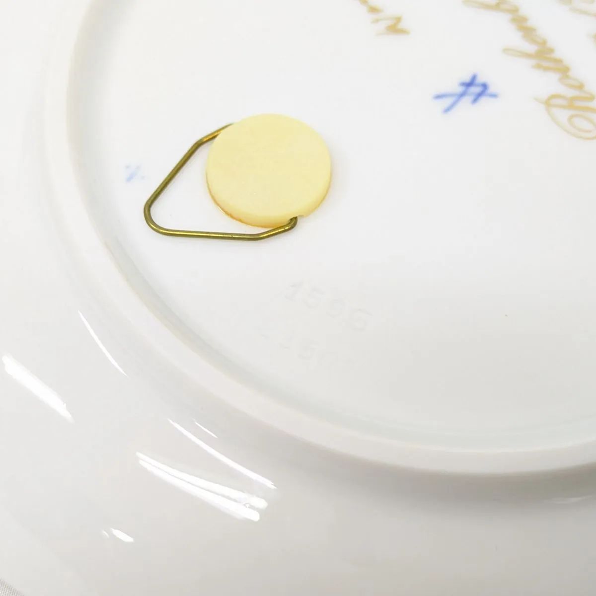 美品！Meissen/マイセン 壁掛けプレート 皿 陶器 版画 飾り ローゼン