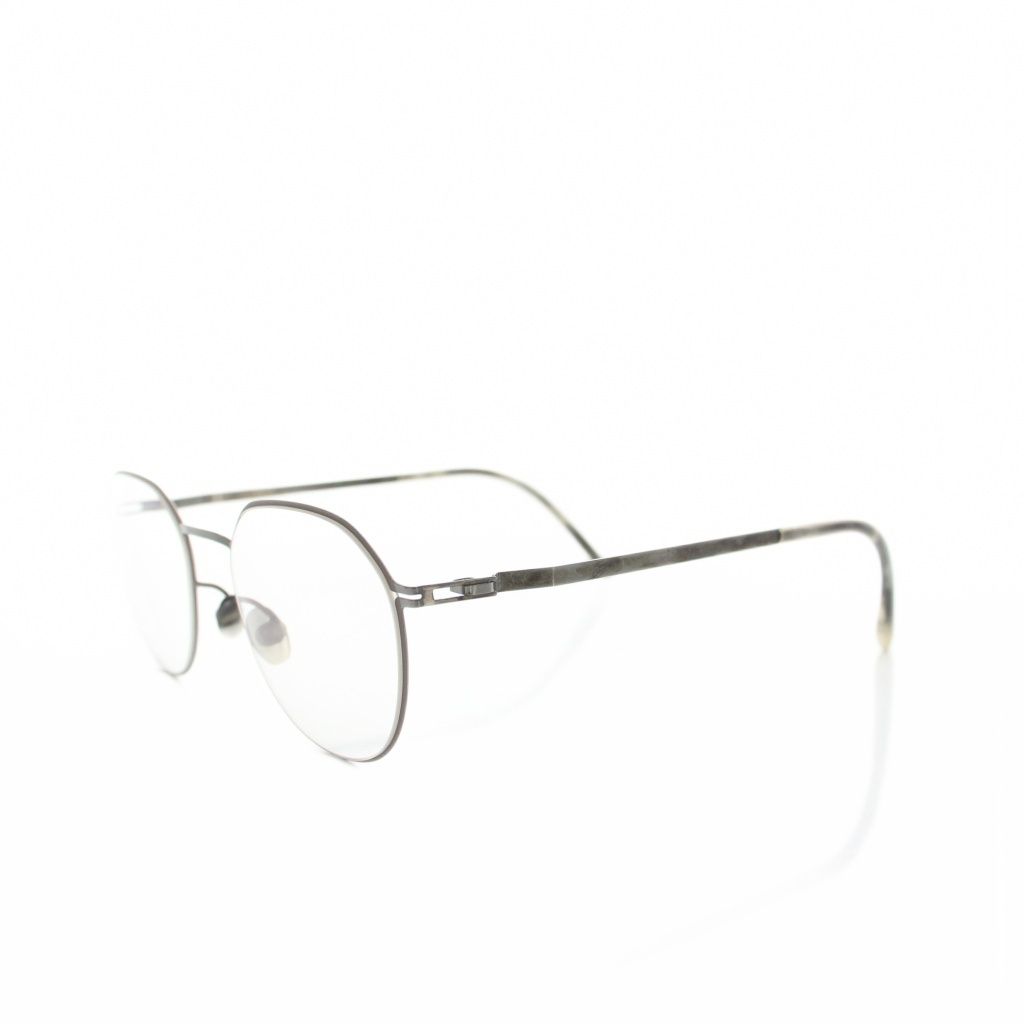 マイキータ MYKITA ライト LITE ユリウス JULIUS 眼鏡 伊達メガネ 金属フレーム フルリム ボストン 48 19 ケース付き グレー クリア YT