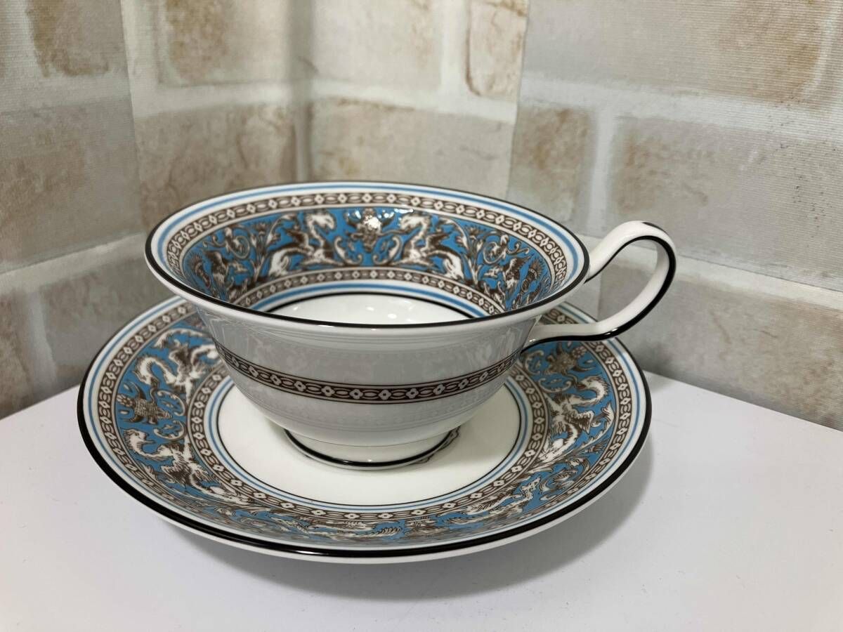 ② フロレンティーン ターコイズ ティーカップ&ソーサー ウェッジウッド