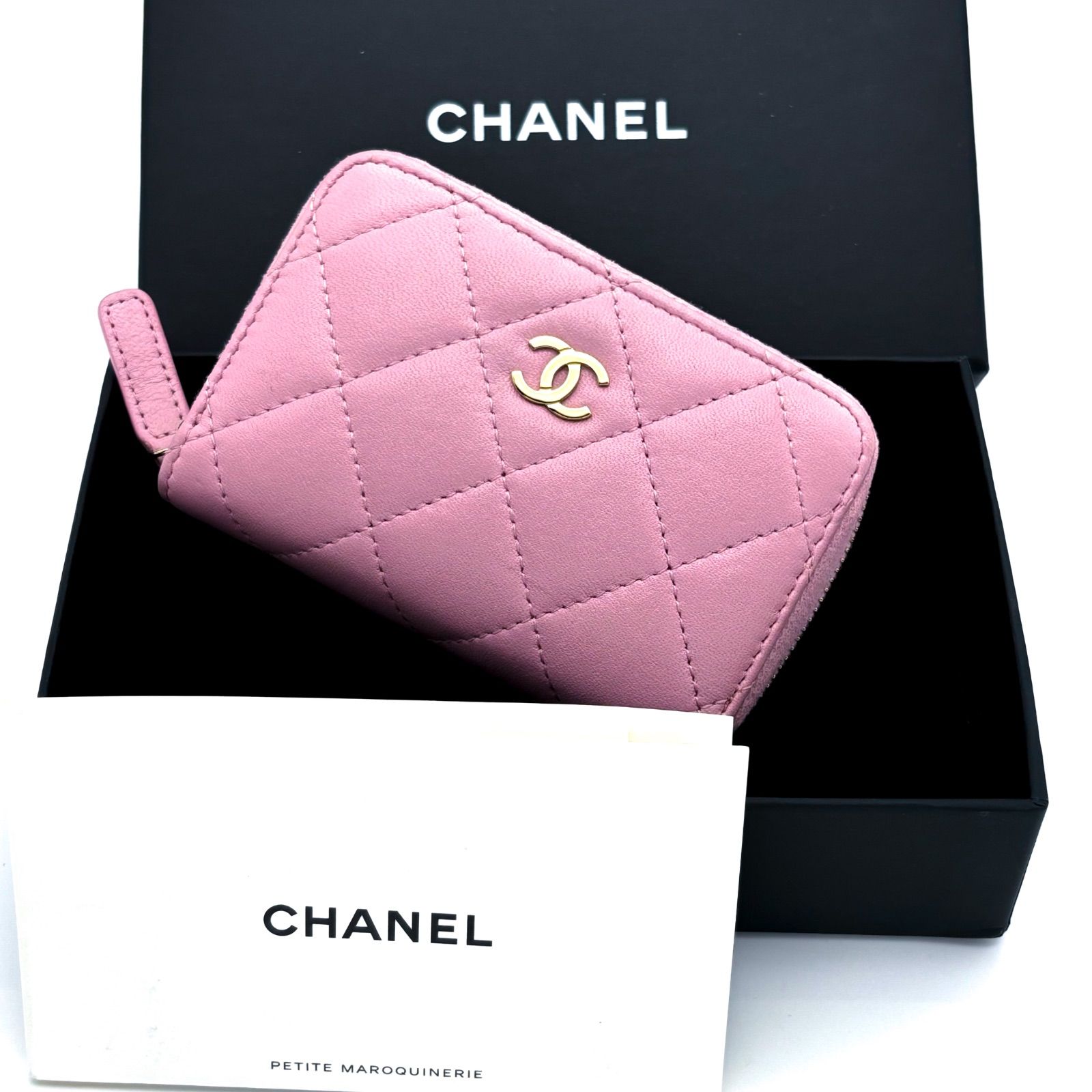 シャネル 財布 コインパース コインパースマトラッセ ラウンドジップ