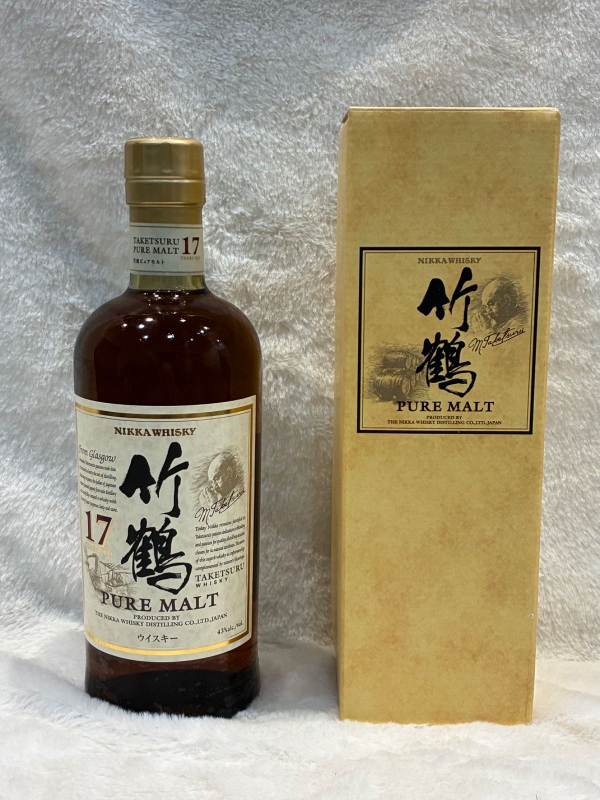 NIKKA TAKETSURU PURE MALT 17年 ニッカ 竹鶴 17年 700ml 箱なし ピュアモルト ウイスキー whisky : お