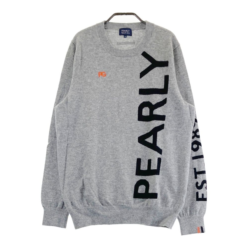 サイズ 6 PEARLY GATES パーリーゲイツ ニットセーター カシミヤ グレー系 240101559239 ゴルフウェア メンズ ストスト