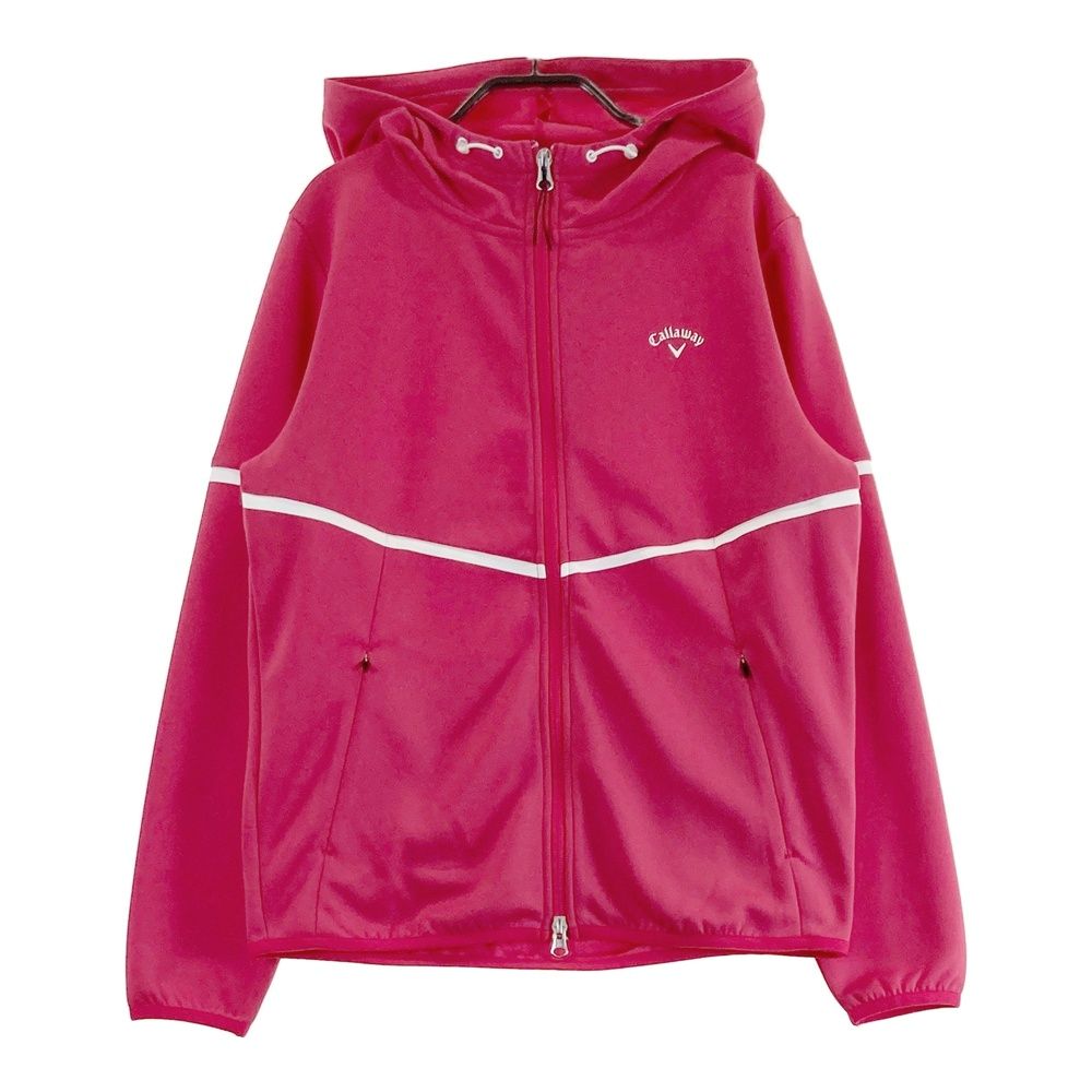 サイズ S CALLAWAY キャロウェイ フード付 ジップ ジャケット ピンク系 240101561882 ゴルフウェア レディース ストスト