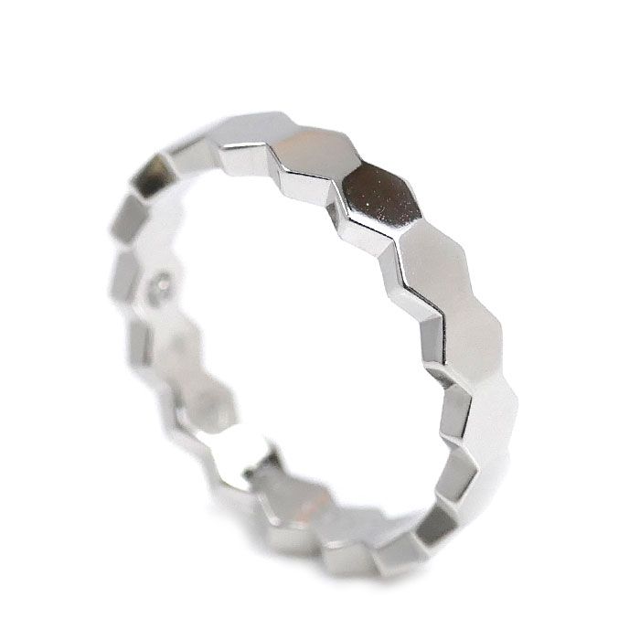 Chaumet ショーメ K 18 WG ホワイトゴールド ビーマイラブ ハニカム ダイヤ リング 指輪 083358-055 ダイヤモンド 15号 55 4.4 g ユニセックス