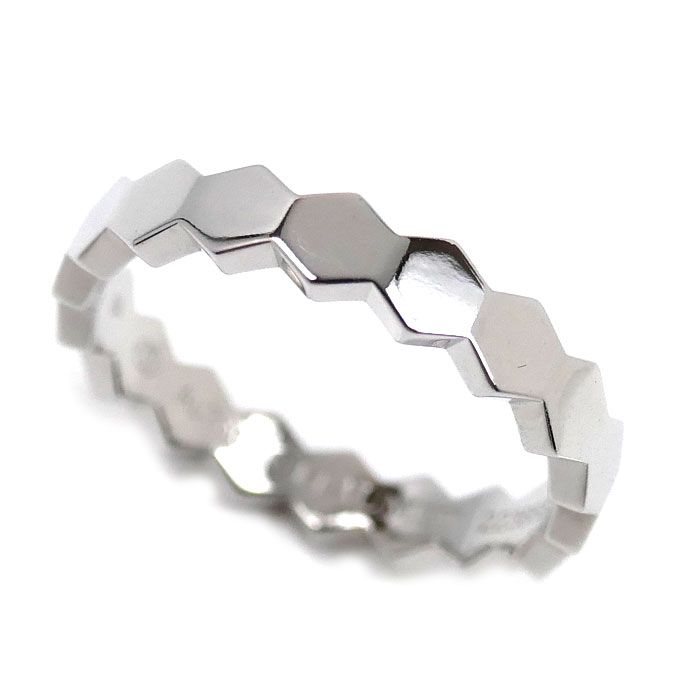 Chaumet ショーメ K18WG ホワイトゴールド ビーマイラブ ハニカム ダイヤ リング 指輪 083358-055 ダイヤモンド 15号 55 4.4g ユニセックス