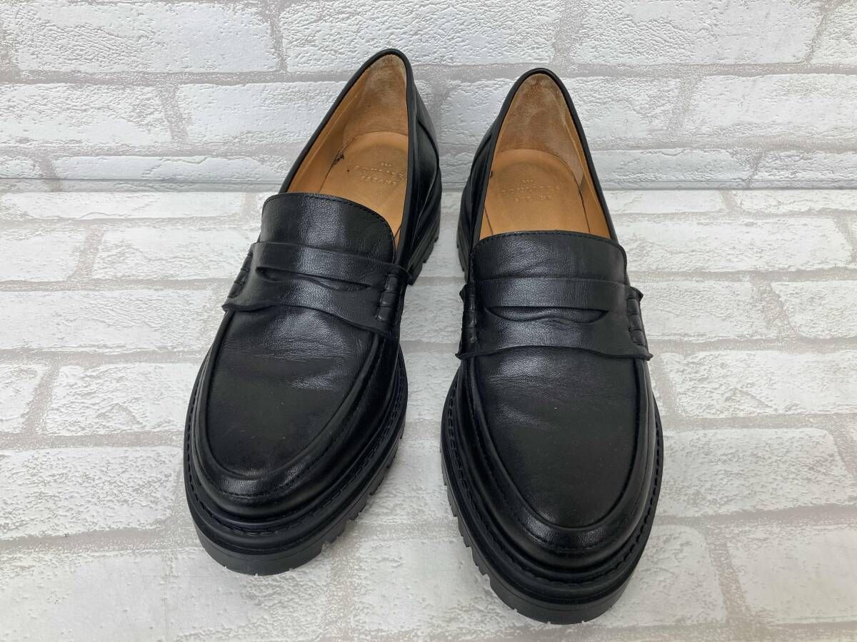 SEZANE セザンヌ コインローファー ブラック レザー レディース サイズ