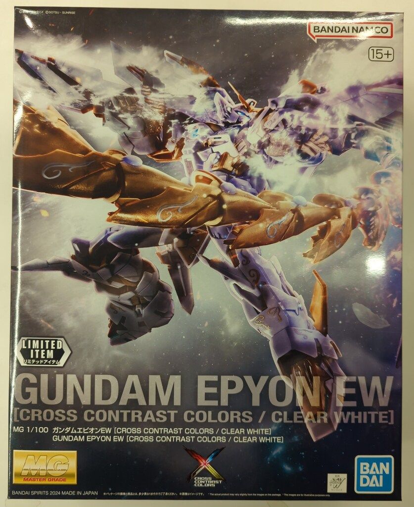 BANDAI SPIRITS MG 1 100 機動戦士ガンダムW ガンダムエピオンEW CROSS CONTRAST COLORS CLEAR WHITE LIMITED