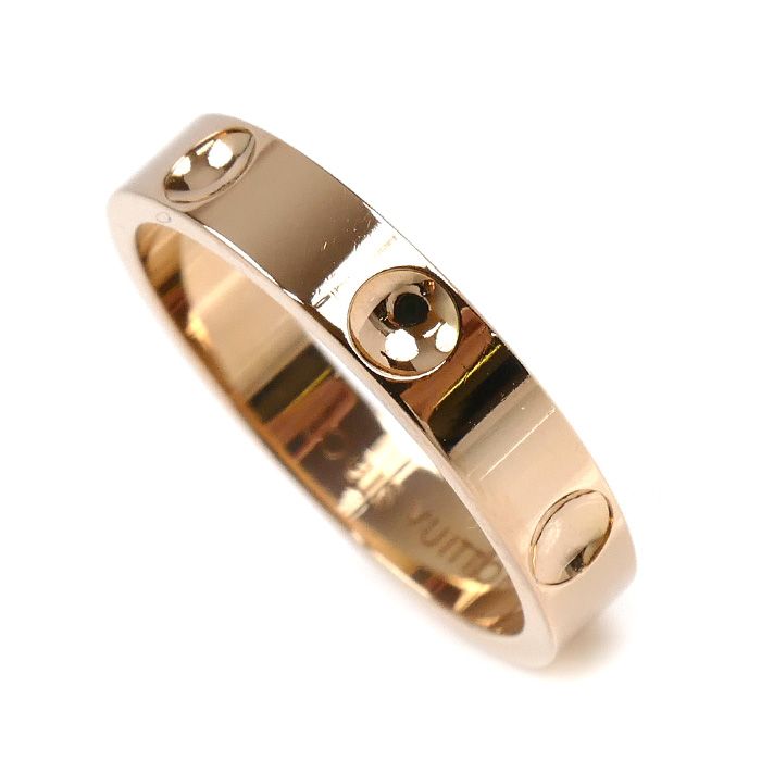 LOUIS VUITTON ルイ ヴィトン K 18 PG ピンクゴールド プティットバーグ アンプラント リング 指輪 11号 51 3.5 g レディース