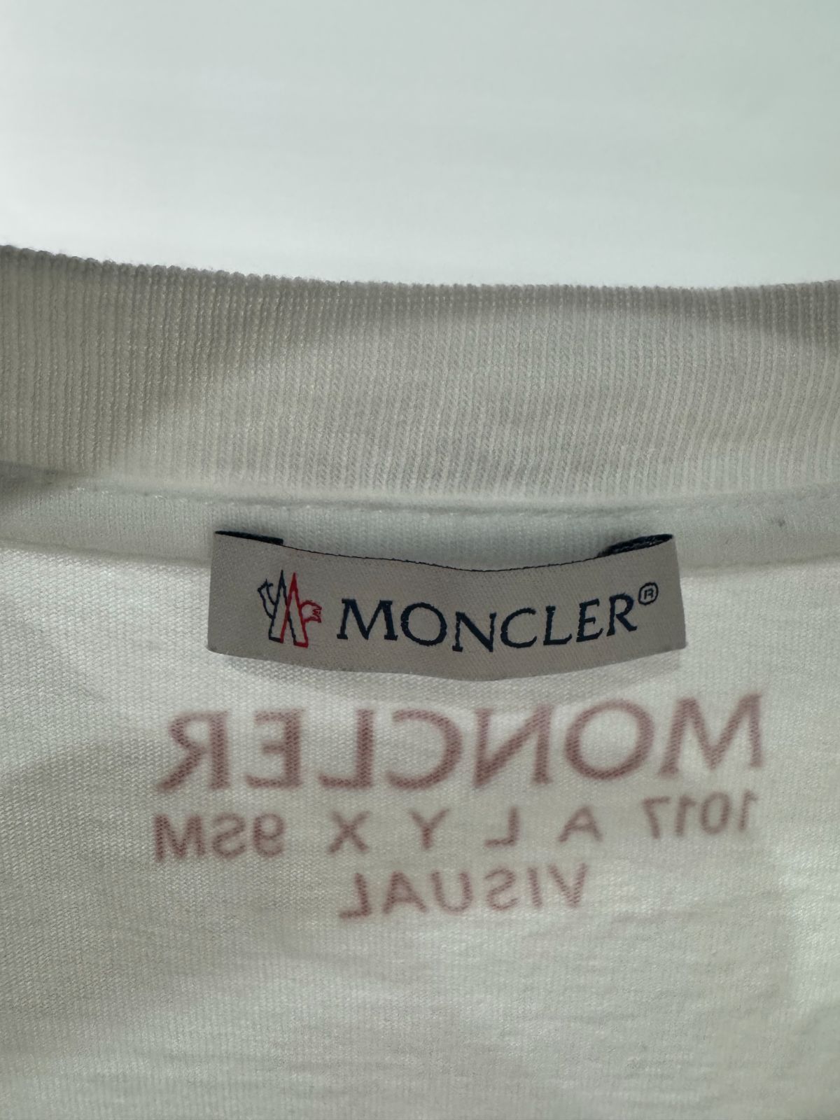  MONCLER モンクレール Tシャツ ホワイト Mサイズ 23 半袖(Tシャツ) Tシャツ カットソー